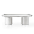 Sorya 51" Chrome Coffee Table by TOV Furniture at Eve Furniture