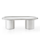 Sorya 51" Chrome Coffee Table by TOV Furniture at Eve Furniture