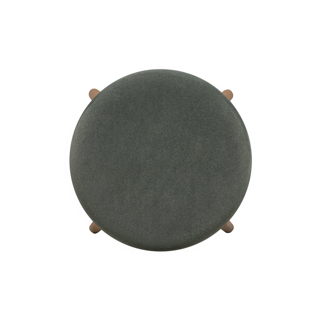 Oodle Green Performance Vegan Mohair Light Walnut Bar Stool by TOV Furniture at Eve Furniture
