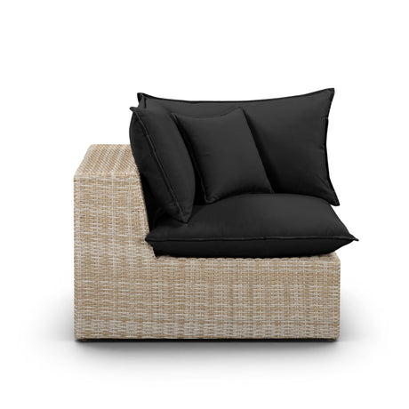 Cali Performance Fabric & Wicker Outdoor Corner Chair by TOV Furniture at Eve Furniture