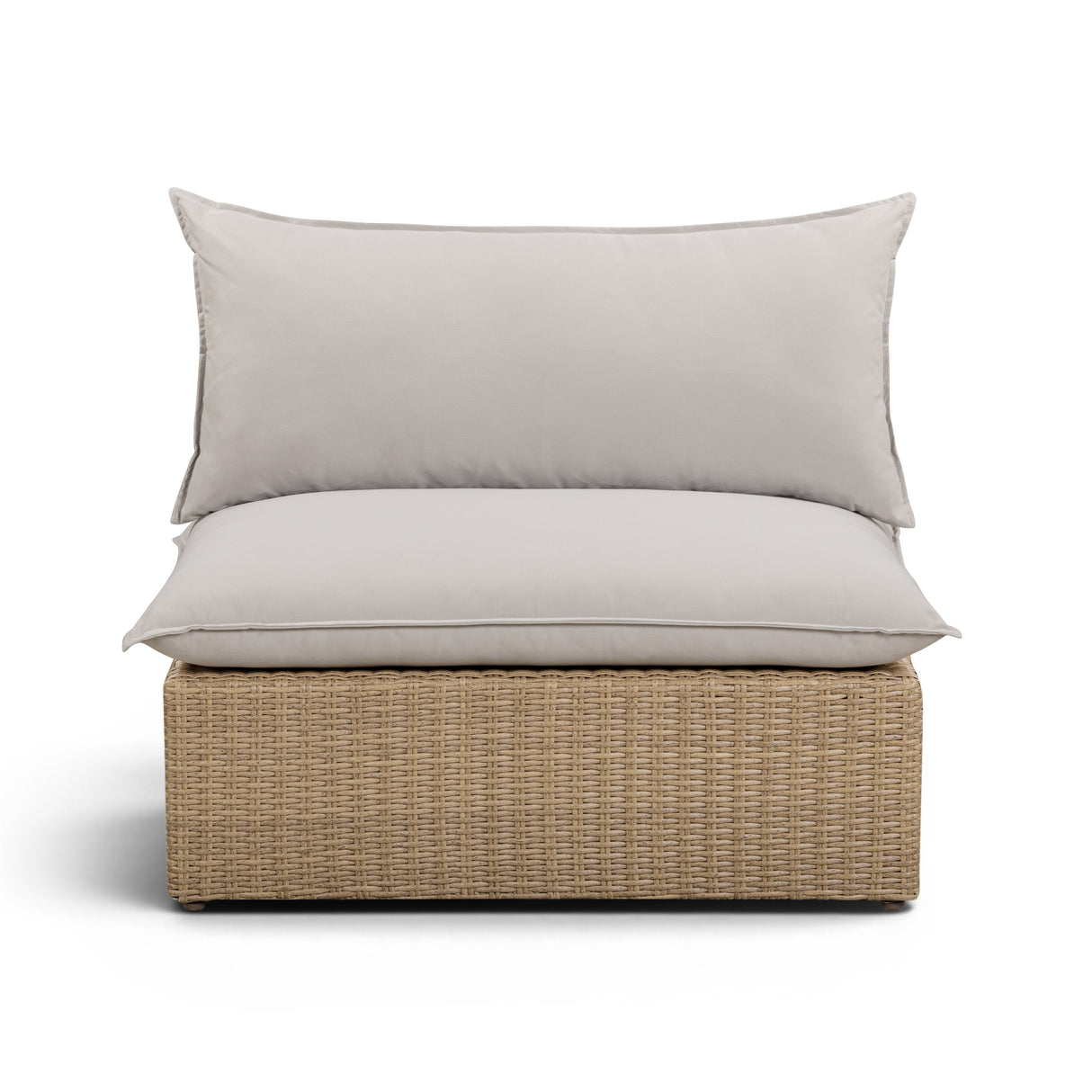 Cali Performance Fabric & Wicker Outdoor Armless Chair by TOV Furniture at Eve Furniture