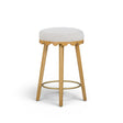 Oodle Cream Performance Vegan Mohair Natural Counter Stool by TOV Furniture at Eve Furniture