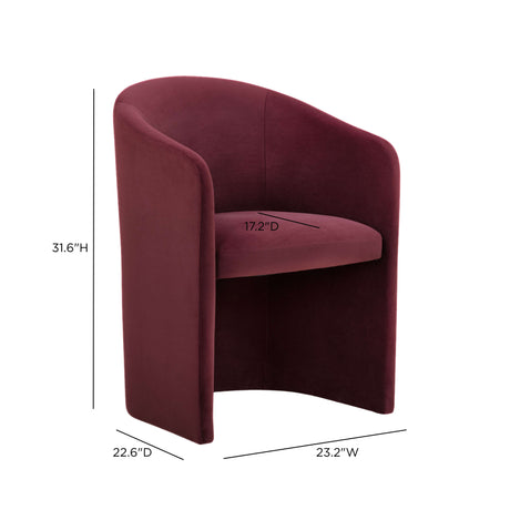 Seraphina Performance Velvet Dining Chair by TOV Furniture at Eve Furniture