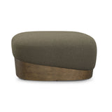Domina Kale Green Boucle Ottoman by TOV Furniture at Eve Furniture