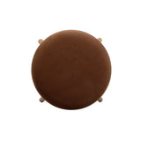 Oodle Bronze Performance Vegan Mohair Natural Bar Stool by TOV Furniture at Eve Furniture