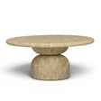Cynthia 36" Light Emperador Faux Marble Indoor/Outdoor Coffee Table by TOV Furniture at Eve Furniture