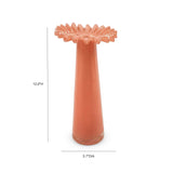 Ruff Salmon Glass Vase