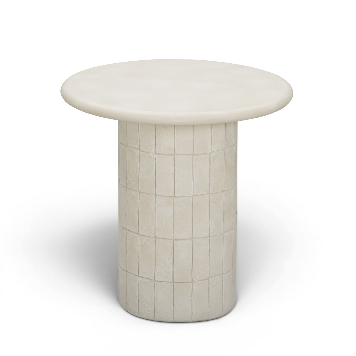 Fafo Beige Indoor/Outdoor Concrete Side Table by TOV Furniture at Eve Furniture