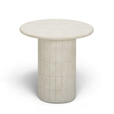 Fafo Beige Indoor/Outdoor Concrete Side Table by TOV Furniture at Eve Furniture