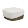 Domina Sugar Off-White Boucle Ottoman by TOV Furniture at Eve Furniture