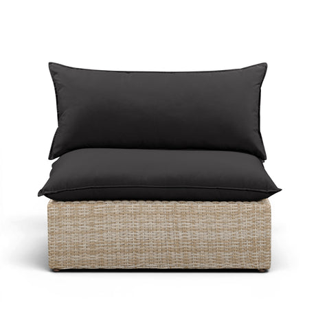 Cali Performance Fabric & Wicker Outdoor Armless Chair by TOV Furniture at Eve Furniture