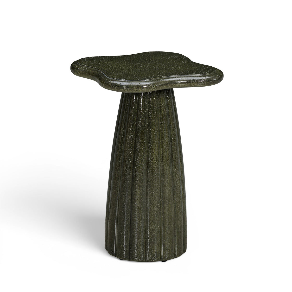 Addison Green Concrete Indoor/Outdoor Side Table by TOV Furniture at Eve Furniture