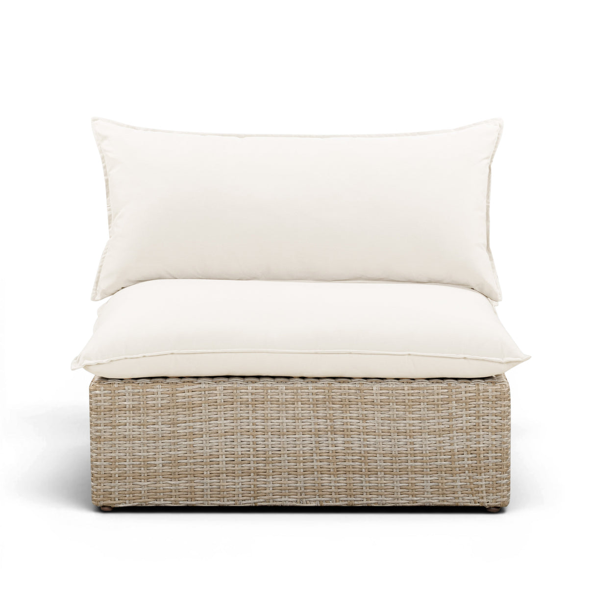 Cali Performance Fabric & Wicker Outdoor Armless Chair by TOV Furniture at Eve Furniture