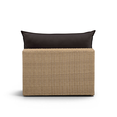 Cali Performance Fabric & Wicker Outdoor Armless Chair by TOV Furniture at Eve Furniture