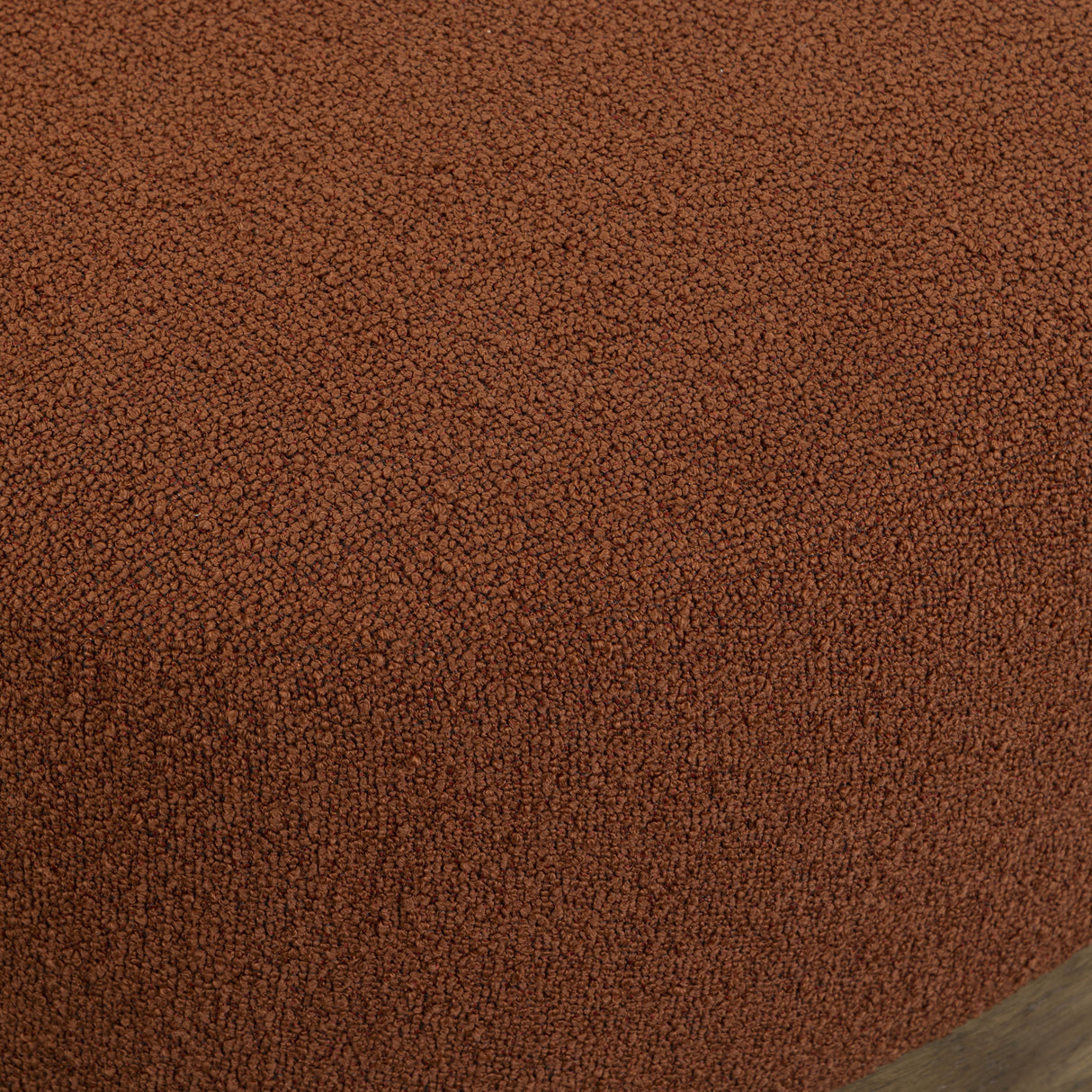 Domina Autumn Red Boucle Ottoman by TOV Furniture at Eve Furniture