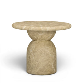 Cynthia Light Emperador Faux Marble Indoor/Outdoor Side Table by TOV Furniture at Eve Furniture