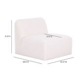 Gorge Modular Armless Chair by TOV Furniture at Eve Furniture