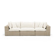Cali 120" Performance Fabric & Wicker Outdoor Sofa by TOV Furniture at Eve Furniture