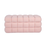 Anita 39" Faux Shearling Storage Bench With Reversible Tray Top
