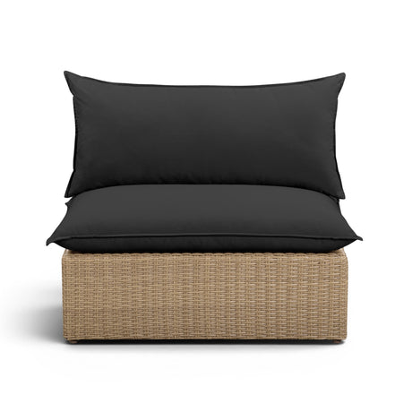 Cali Performance Fabric & Wicker Outdoor Armless Chair by TOV Furniture at Eve Furniture