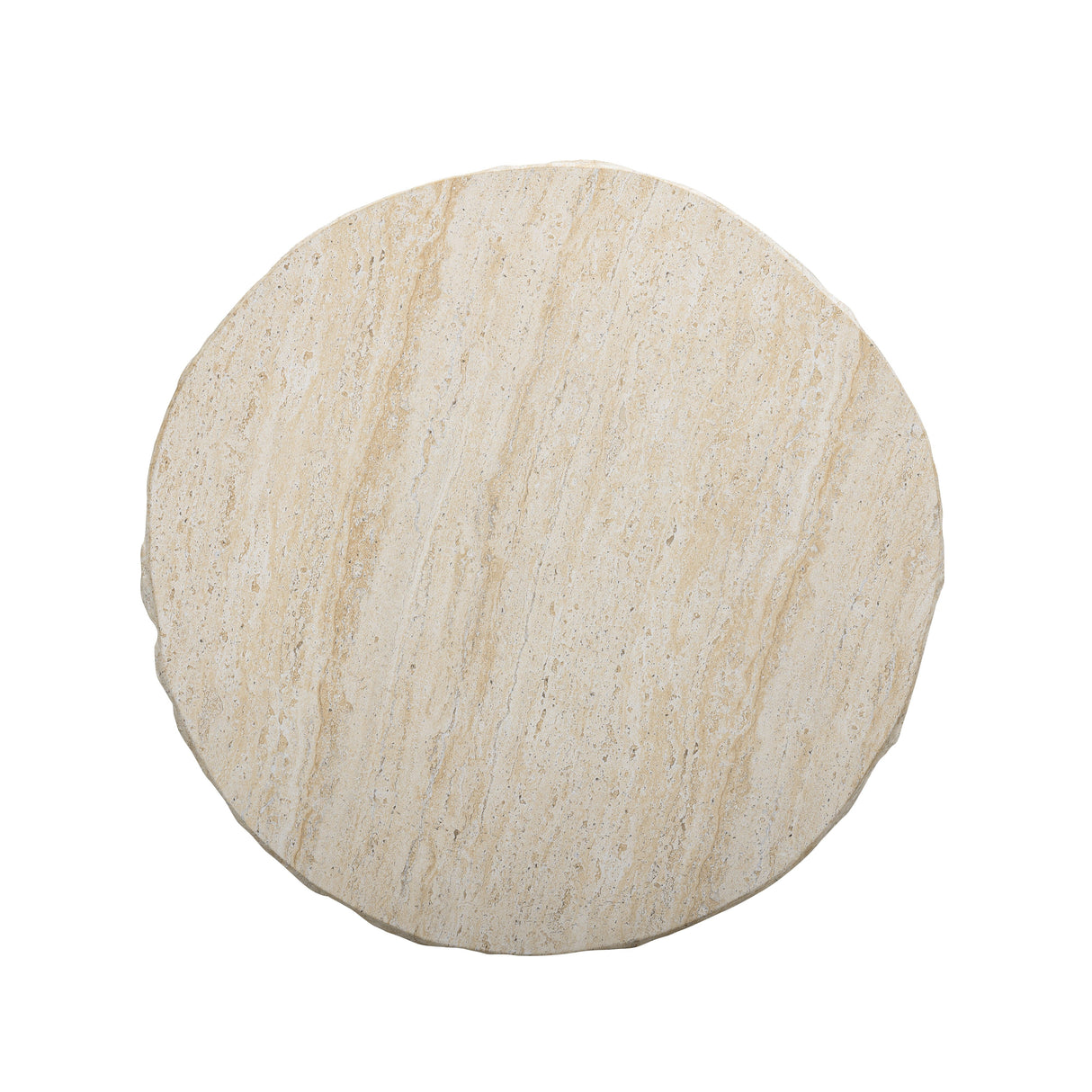 Roxanne Faux Travertine Indoor/Outdoor Concrete Side Table by TOV Furniture at Eve Furniture