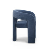 Malone Denim Blue Performance Fabric Dining Chair by TOV Furniture at Eve Furniture