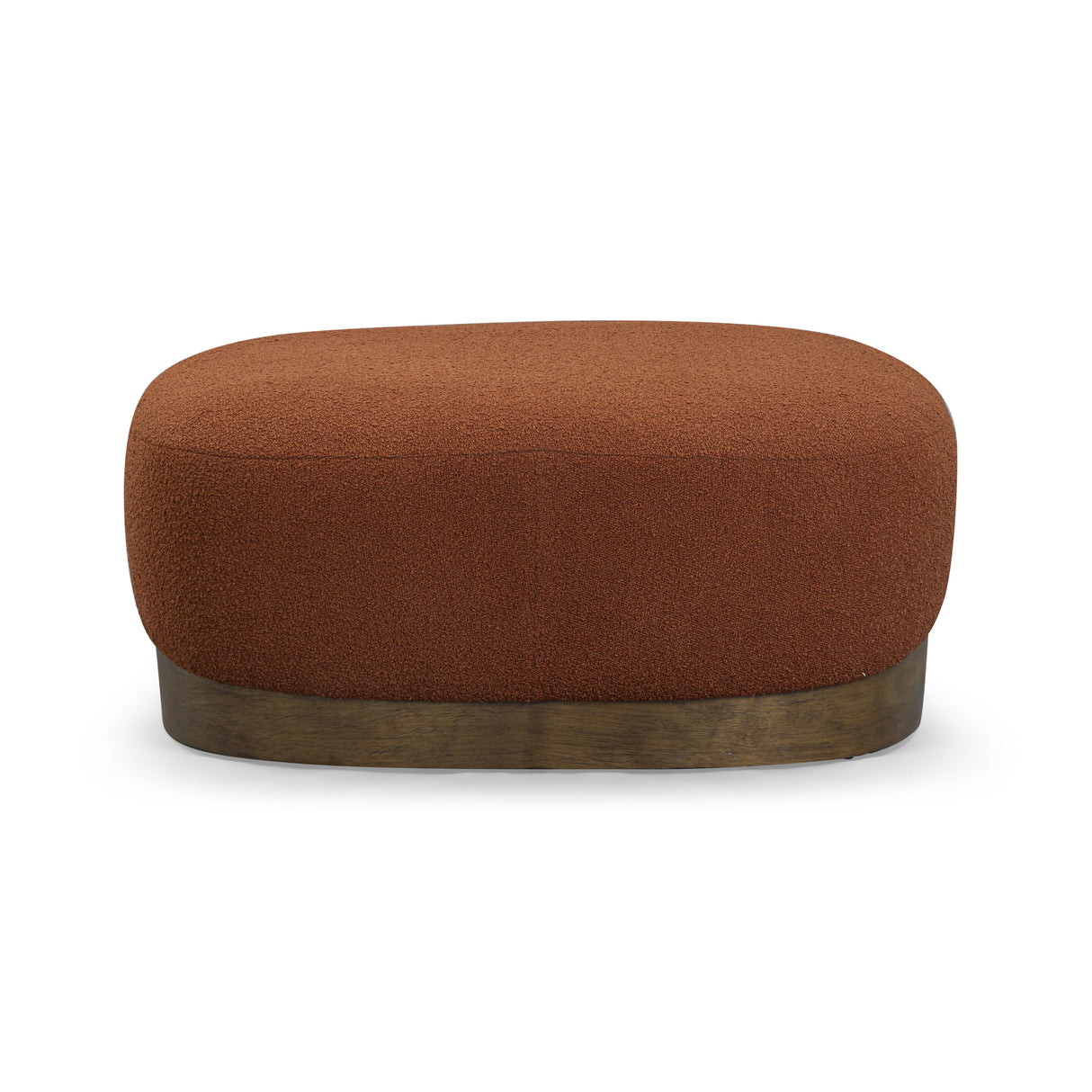 Domina Autumn Red Boucle Ottoman by TOV Furniture at Eve Furniture
