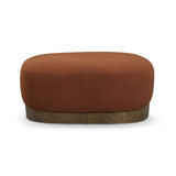 Domina Autumn Red Boucle Ottoman by TOV Furniture at Eve Furniture