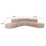 Gorge 5-Piece Modular Euro Sectional by TOV Furniture at Eve Furniture