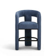 Malone Denim Blue Performance Fabric Counter Stool by TOV Furniture at Eve Furniture