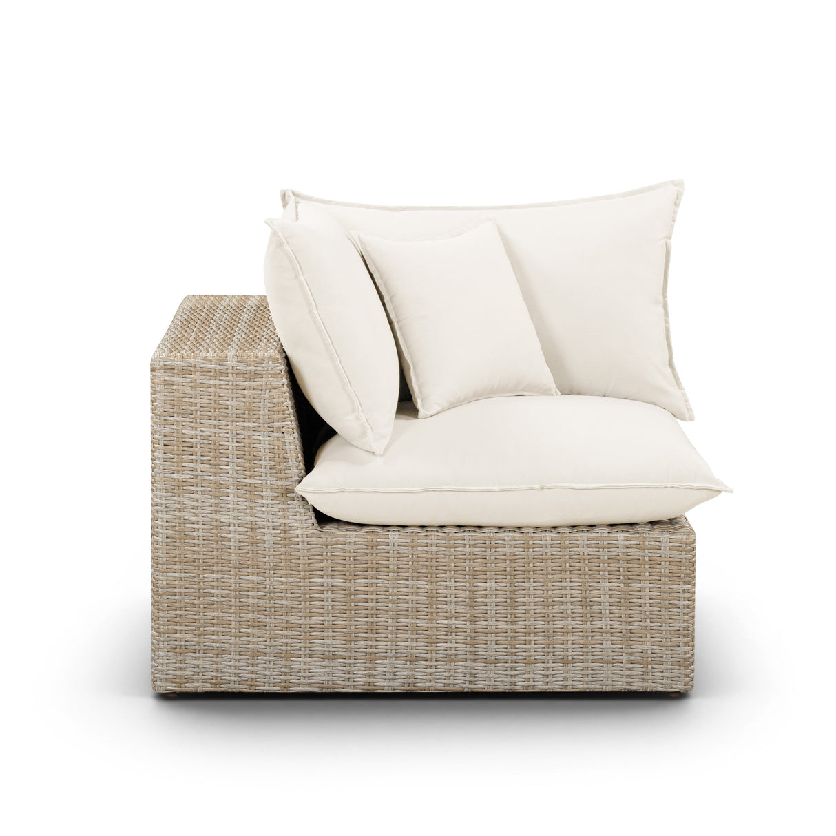 Cali Performance Fabric & Wicker Outdoor Corner Chair by TOV Furniture at Eve Furniture