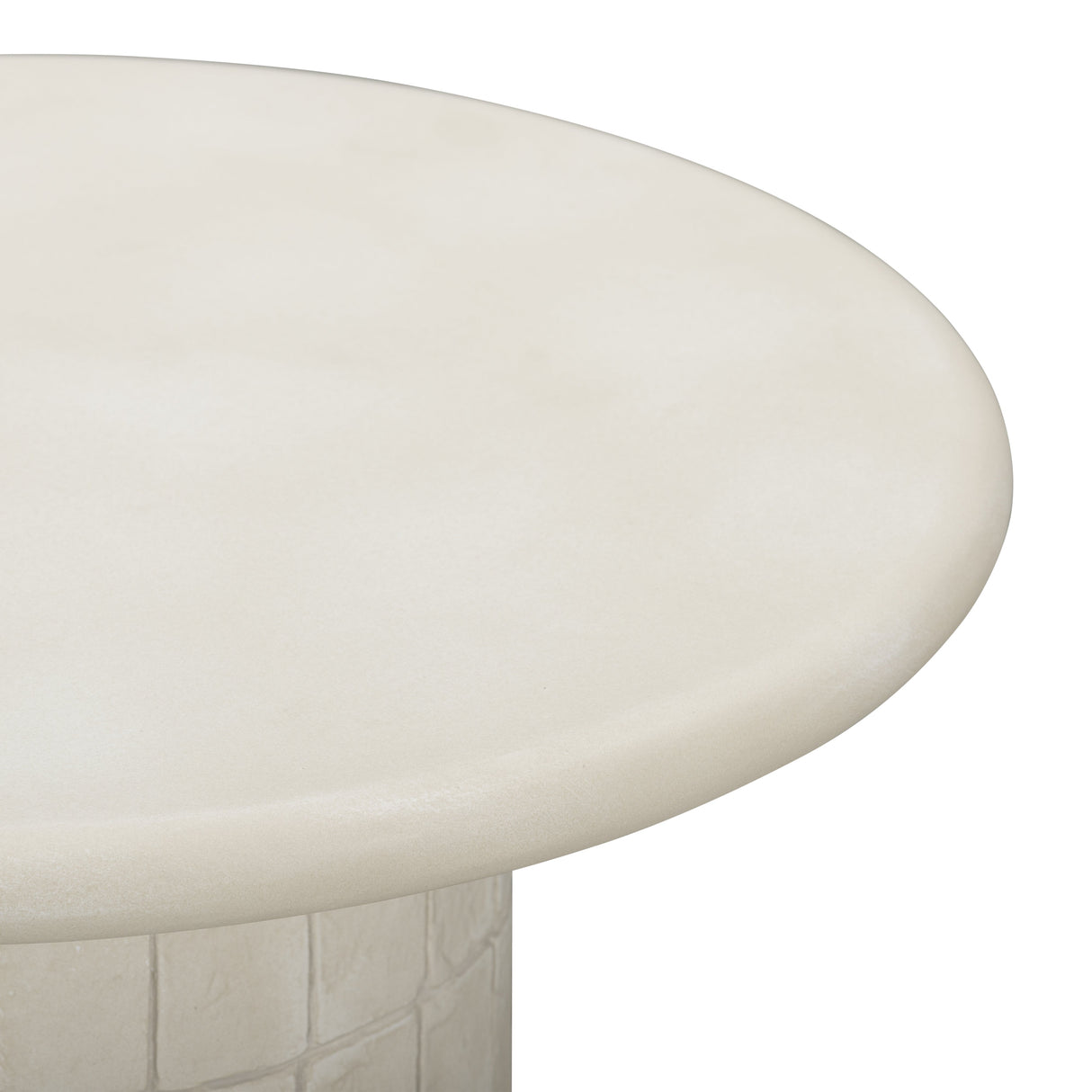 Fafo Beige Indoor/Outdoor Concrete Side Table by TOV Furniture at Eve Furniture