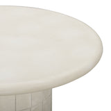 Fafo Beige Indoor/Outdoor Concrete Side Table by TOV Furniture at Eve Furniture