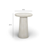 Monica Tiled Pattern Indoor/Outdoor Side Table by TOV Furniture at Eve Furniture
