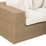 Cali 80" Performance Fabric & Wicker Outdoor Loveseat by TOV Furniture at Eve Furniture
