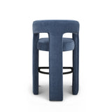 Malone Denim Blue Performance Fabric Bar Stool by TOV Furniture at Eve Furniture