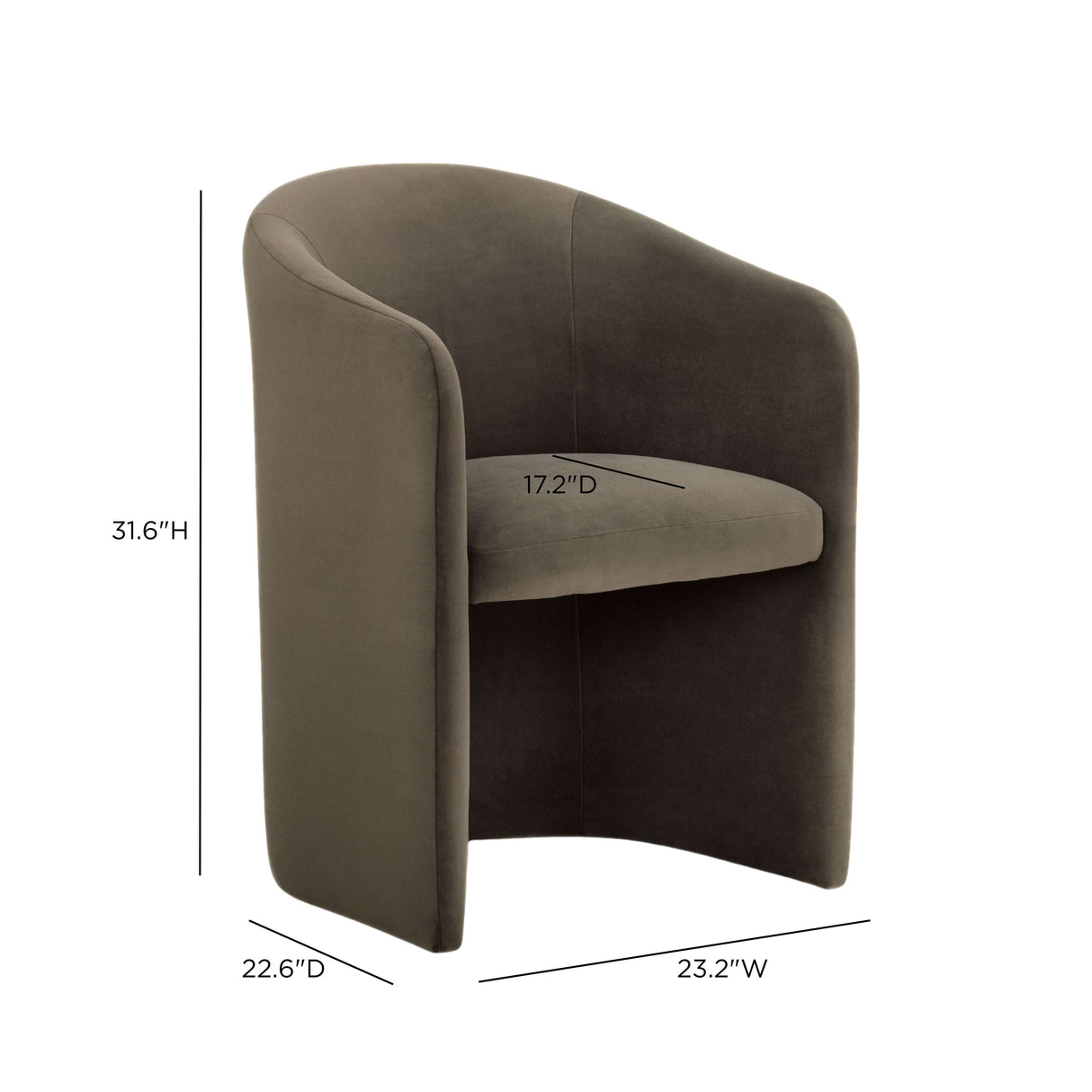 Seraphina Performance Velvet Dining Chair by TOV Furniture at Eve Furniture