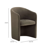 Seraphina Performance Velvet Dining Chair by TOV Furniture at Eve Furniture