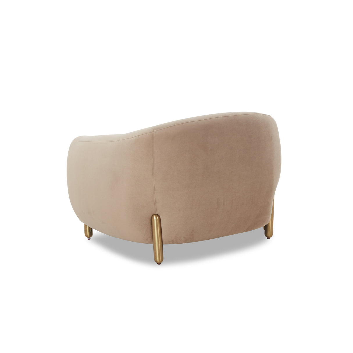Lina Cafe Au Lait Performance Velvet Accent Chair by TOV Furniture at Eve Furniture