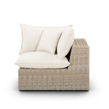 Cali Performance Fabric & Wicker Outdoor Corner Chair by TOV Furniture at Eve Furniture