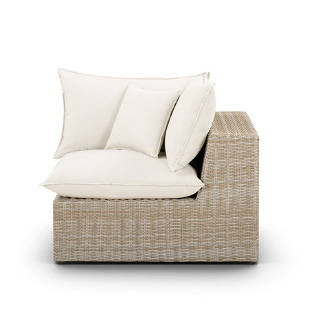 Cali Performance Fabric & Wicker Outdoor Corner Chair by TOV Furniture at Eve Furniture