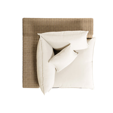 Cali Performance Fabric & Wicker Outdoor Corner Chair by TOV Furniture at Eve Furniture
