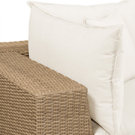 Cali 80" Performance Fabric & Wicker Outdoor Loveseat by TOV Furniture at Eve Furniture