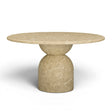 Cynthia 54" Light Emperador Faux Marble Indoor/Outdoor Dining Table by TOV Furniture at Eve Furniture