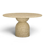 Cynthia 54" Light Emperador Faux Marble Indoor/Outdoor Dining Table by TOV Furniture at Eve Furniture