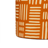 Lucy Rust Orange Tribal Print Mushroom Accent Stool by TOV Furniture at Eve Furniture
