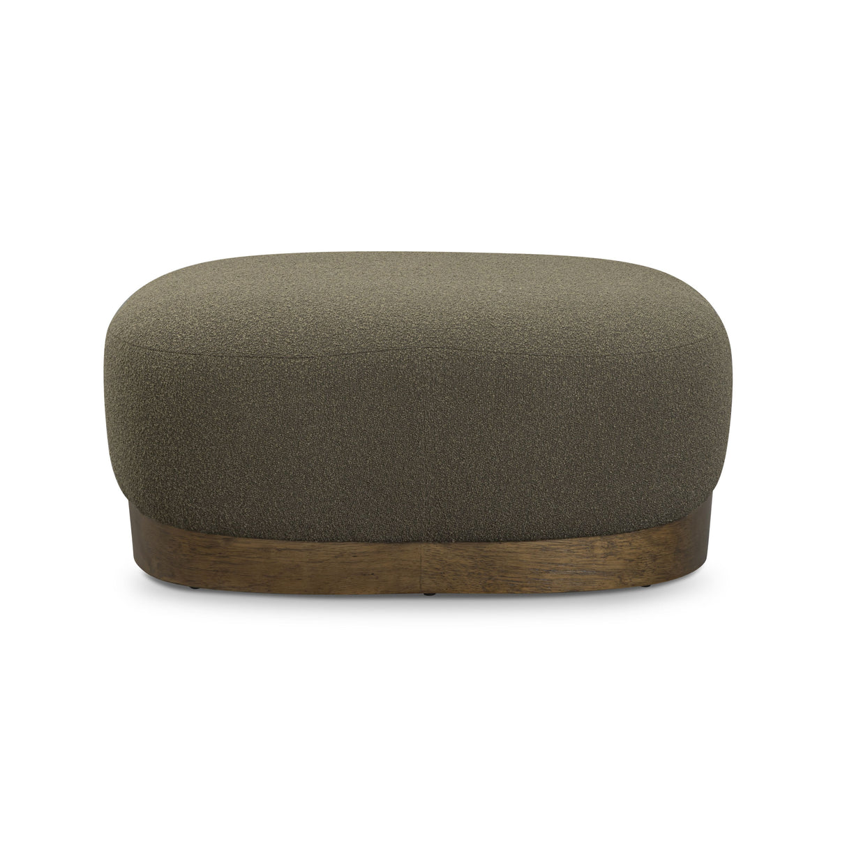 Domina Kale Green Boucle Ottoman by TOV Furniture at Eve Furniture