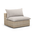 Cali Performance Fabric & Wicker Outdoor Armless Chair by TOV Furniture at Eve Furniture