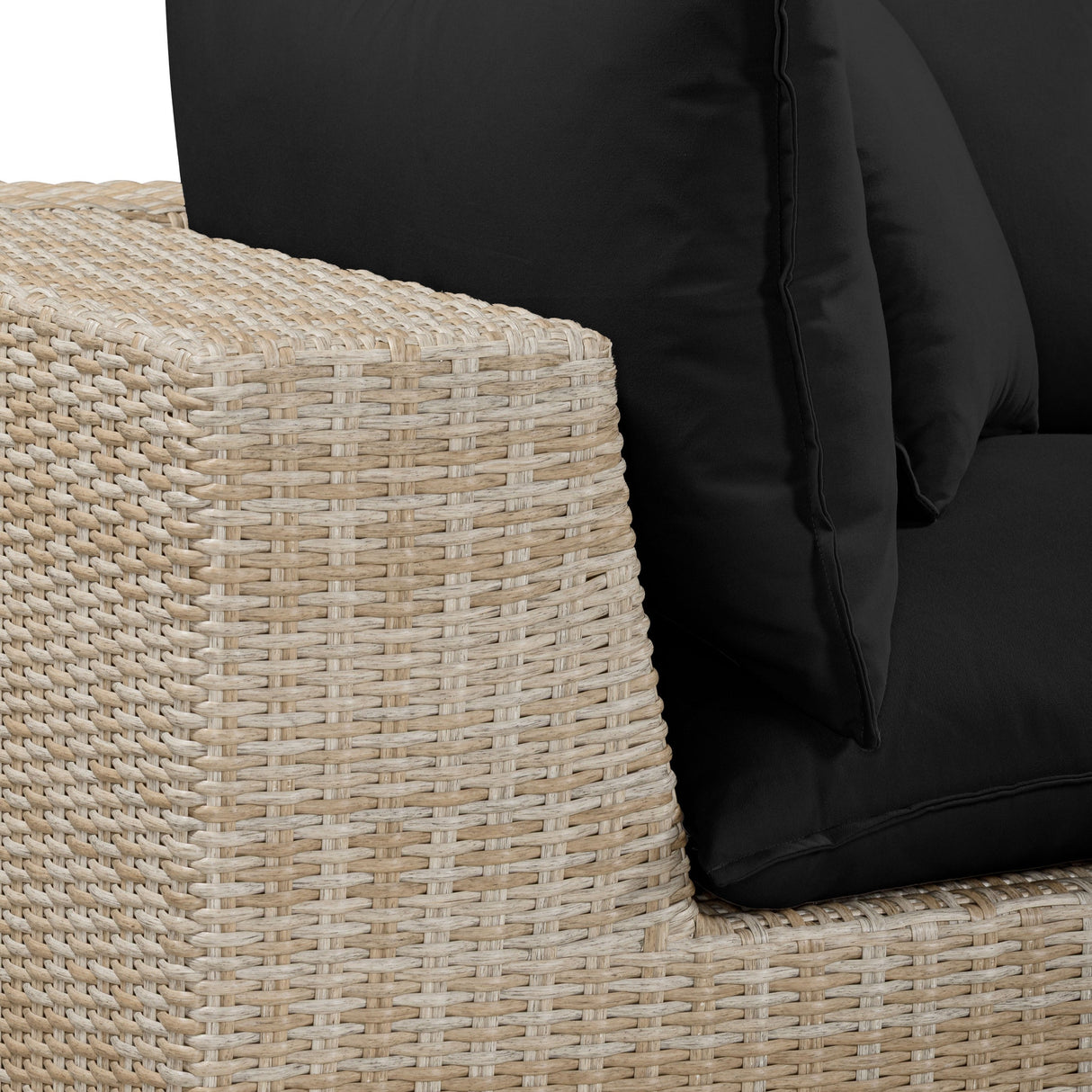 Cali 80" Performance Fabric & Wicker Outdoor Loveseat by TOV Furniture at Eve Furniture