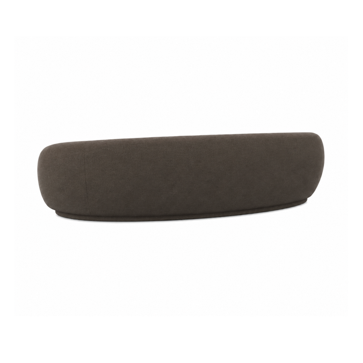 Kendall 120" Java Brown Textured Chenille Sofa